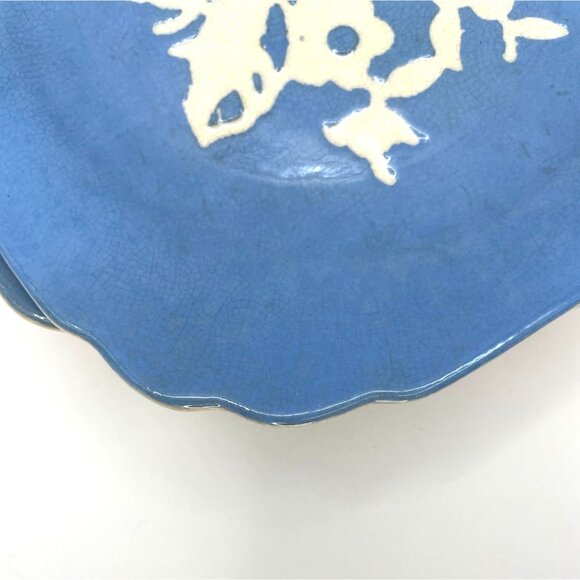 Blue Harker Cameoware - Dainty Flower Blue Virginia Bread and Butter Dessert Pla - Picture 11 of 16